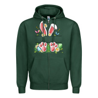 Easter Bunny Name Frame Zipper Hoodie | Teevron