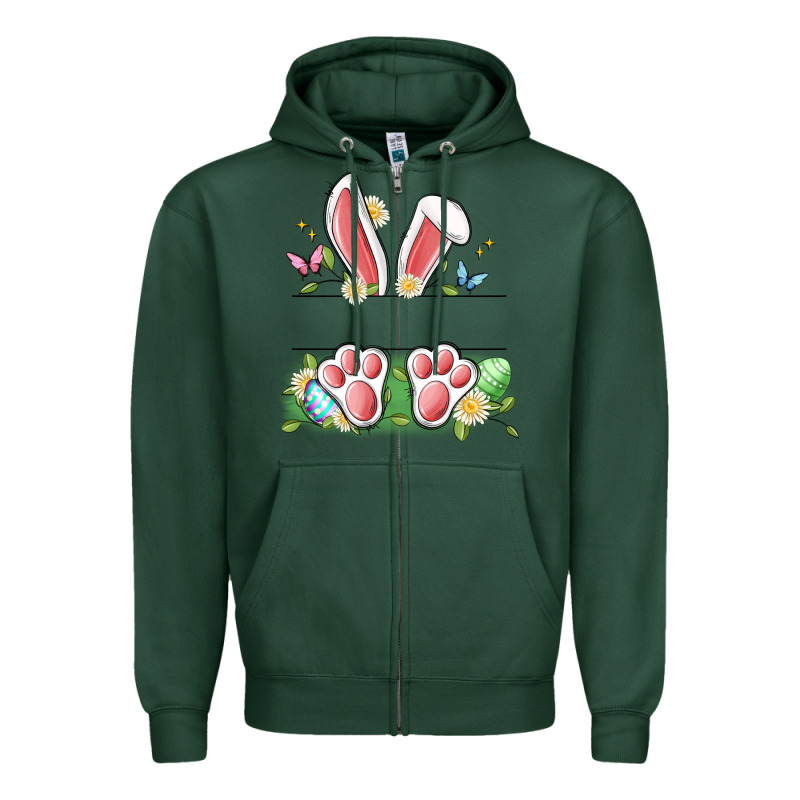 Easter Bunny Name Frame Zipper Hoodie by Artiststas | Teevron