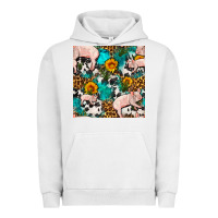Pigment Lunar Rock american yorkshire pig seamless pattern Urban Hoodie - FaDigitalArtStudio