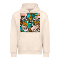 Sandshell american yorkshire pig seamless pattern Urban Hoodie - FaDigitalArtStudio