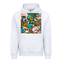 White american yorkshire pig seamless pattern Urban Hoodie - FaDigitalArtStudio