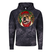 Cloud Black Christmas English Bulldog Vintage Hoodie - RanaPortraitStore