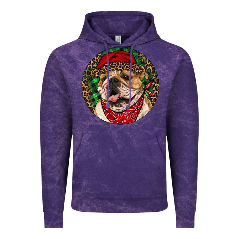 Christmas English Bulldog Vintage Hoodie by RanaPortraitStore | Teevron