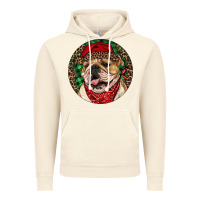 Vintage Artic Christmas English Bulldog Vintage Hoodie - RanaPortraitStore