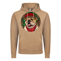 Vintage Coffee Christmas English Bulldog Vintage Hoodie - RanaPortraitStore