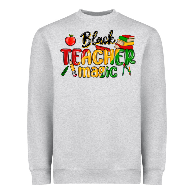 Black Teacher Magic Juneteenth Heavyweight Sweatshirt by MaliasSmallBusiness | Teevron