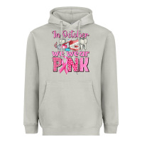 Moon Dust In October We Wear Pink Breast Cancer Awareness Heavyweight Hoodie - texasbilliewilder