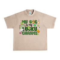 French Oak my dog is my lucky charms Urban Heavy Tee - MaliasSmallBusiness