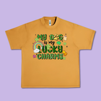 My Dog Is My Lucky Charms Urban Heavy Tee Designed By Maliassmallbusiness