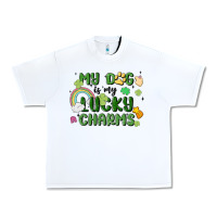 White my dog is my lucky charms Urban Heavy Tee - MaliasSmallBusiness