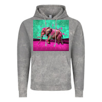Cloud Rock colorful elephant Vintage Hoodie - LillyAllenDesigns