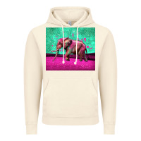 Vintage Artic colorful elephant Vintage Hoodie - LillyAllenDesigns