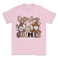 Bubblegum Pink coffee time gnomies Classic Tee - MaliasSmallBusiness