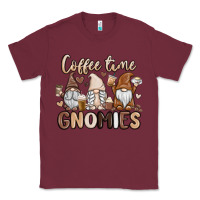 Burgundy coffee time gnomies Classic Tee - MaliasSmallBusiness