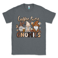 Charcoal Heather coffee time gnomies Classic Tee - MaliasSmallBusiness