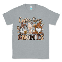 Heather Grey coffee time gnomies Classic Tee - MaliasSmallBusiness