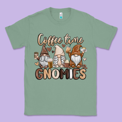 Coffee Time Gnomies Classic Tee Designed By Maliassmallbusiness