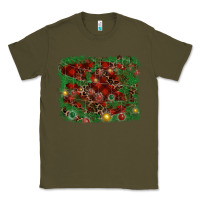 Army Green christmas background Classic Tee - RanaPortraitStore