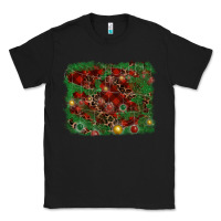 Black christmas background Classic Tee - RanaPortraitStore