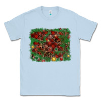 Dusty Blue christmas background Classic Tee - RanaPortraitStore