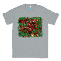 Heather Grey christmas background Classic Tee - RanaPortraitStore