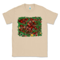 Mushroom christmas background Classic Tee - RanaPortraitStore