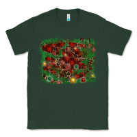Sports Green christmas background Classic Tee - RanaPortraitStore