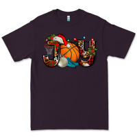 Plum joy with basketball and santa's hat Premium Tee - AdoDesignShop