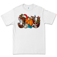 White joy with basketball and santa's hat Premium Tee - AdoDesignShop