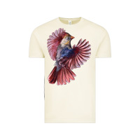 Vintage Arctic Flying Northern Cardinal Bird Vintage Tee - LillyAllenDesigns