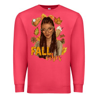 Cardinal Fall vibes afro woman Premium Sweatshirt - NancyCooperArtShop