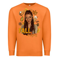 Carrot Fall vibes afro woman Premium Sweatshirt - NancyCooperArtShop