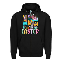 Black happy easter train Zipper Hoodie - Artiststas