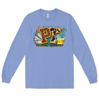 Colony Blue pt physical therapist western Long Sleeve Tee - NancyCooperArtShop