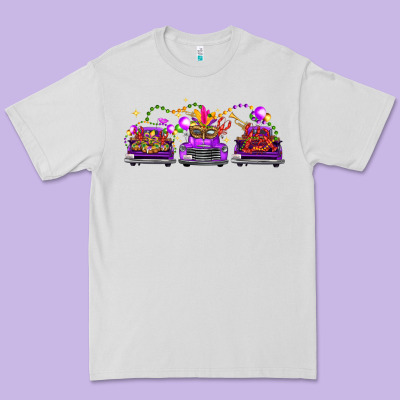 Mardi Gras Farm Trucks Premium Tee Designed By Fadigitalartstudio