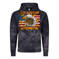 Cloud Black American Flag Eagle Vintage Hoodie - LillyAllenDesigns
