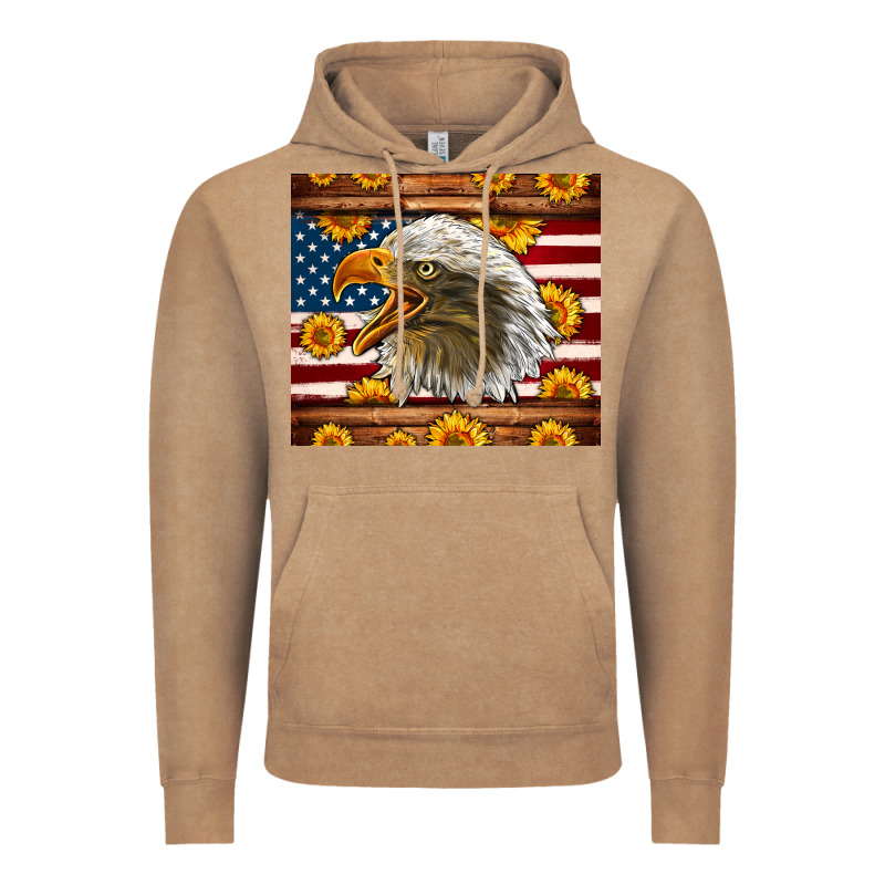 American Flag Eagle Vintage Hoodie by LillyAllenDesigns | Teevron