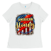 White American honey 4th of july Ladies Tee - CowGirlArtShop