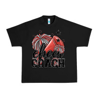 Black cheer coach Urban Heavy Tee - MaliasSmallBusiness