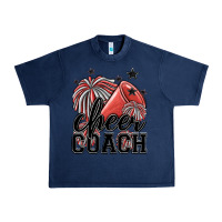 Navy cheer coach Urban Heavy Tee - MaliasSmallBusiness