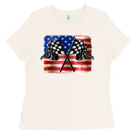 Bone American Racing Flag Ladies Tee - JahusDesignShop