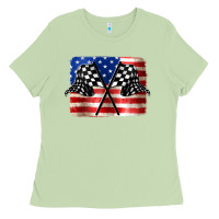 Matcha American Racing Flag Ladies Tee - JahusDesignShop