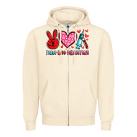 Sandshell peace love phlebotomy Zipper Hoodie - Artiststas