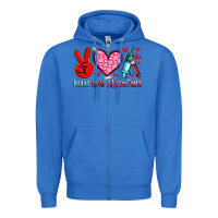 True Royal peace love phlebotomy Zipper Hoodie - Artiststas