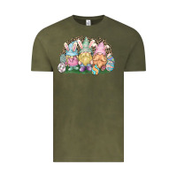 Vintage Olive Easter Day gnomes Vintage Tee - NancyCooperArtShop