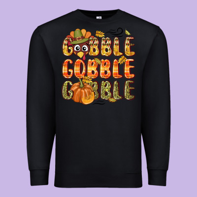 Gobble Gobble Turkey Thanksgiving Premium Sweatshirt Designed By Nancycooperartshop