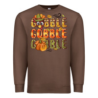 Chestnut Gobble gobble turkey Thanksgiving Premium Sweatshirt - NancyCooperArtShop