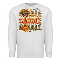 Oatmeal Heather Gobble gobble turkey Thanksgiving Premium Sweatshirt - NancyCooperArtShop