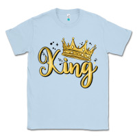 Dusty Blue king Classic Tee - MaliasSmallBusiness