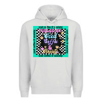 Dove Grey fueled by ıced coffee and anxiety Premium Hoodie - TumblerDesignByShophia